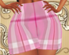 Brz Pink Plaid Skirt