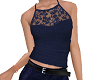 TF* Lace TOP Tank Navy