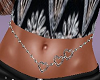 Etched Silver Bellychain