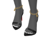 Gold Anklets Red Bottoms