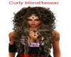 Curly Blond/Brown
