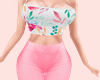 Set Floral Pink