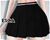 Es. Black Pleated Skirt