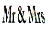 mr and mrs floor marker 