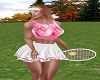Tennis Dress M w/Pink V2