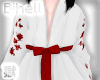 B| Kimono Top White&Red