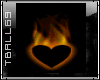 burning heart sticker