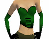 forest green corset