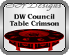 DW Council Table Crimson