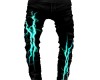 SV| Teal Lightning Jeans