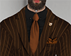 Brown Striped Suit