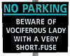 No Parking Beware
