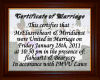 Marriage Cert. Mer & Ell