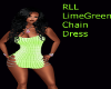RLL Limegeen Chain Dress