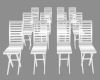 White Wedd Folding Chair