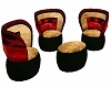 3 set Cuddle Chairs