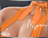 M. Orange Bikini Top