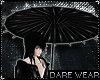 PVC Black Goth Umbrella