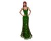 Holiday green-gld gown