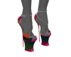 Venjii Color Block Heels