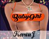 K| Babygirl Orng Bralett