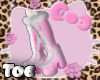Hot Pink w/whte Furboots