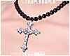 $K Cross Necklace