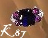[KHL]opal/amethyst ring