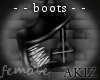 ]Akiz[ Satanic F Boots