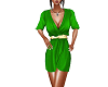 green/gold wrap dress
