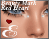 BEAUTY MARK, RED HEART