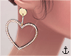 ⚓ 18k Heart Earrings
