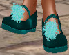 Fairy shoes green blue