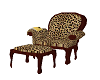leopard chair w/book