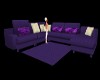 Purple/Cream Couch