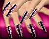 (MI) Black /pink nails