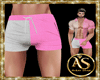 pink/white Summer Short