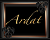 Ardat gold lettering
