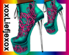 [L] Aqua Pink Boots