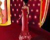 red ceremony gown