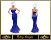Luxury Royal Blue Gown