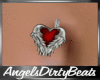 ♥Angel wing belly ring