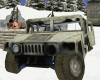 Snow Humvee destroyed