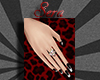 ~Sera~Black Silver Nails