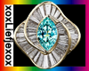 [L] Aqua Diamond Ring