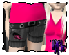 Pink V-Neck and Shorts