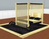 Blk&Gld Canopy Bed