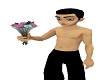 flower valentins pose