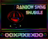 Rainbow snuggle swing