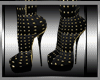 A^Gold & Black Boots